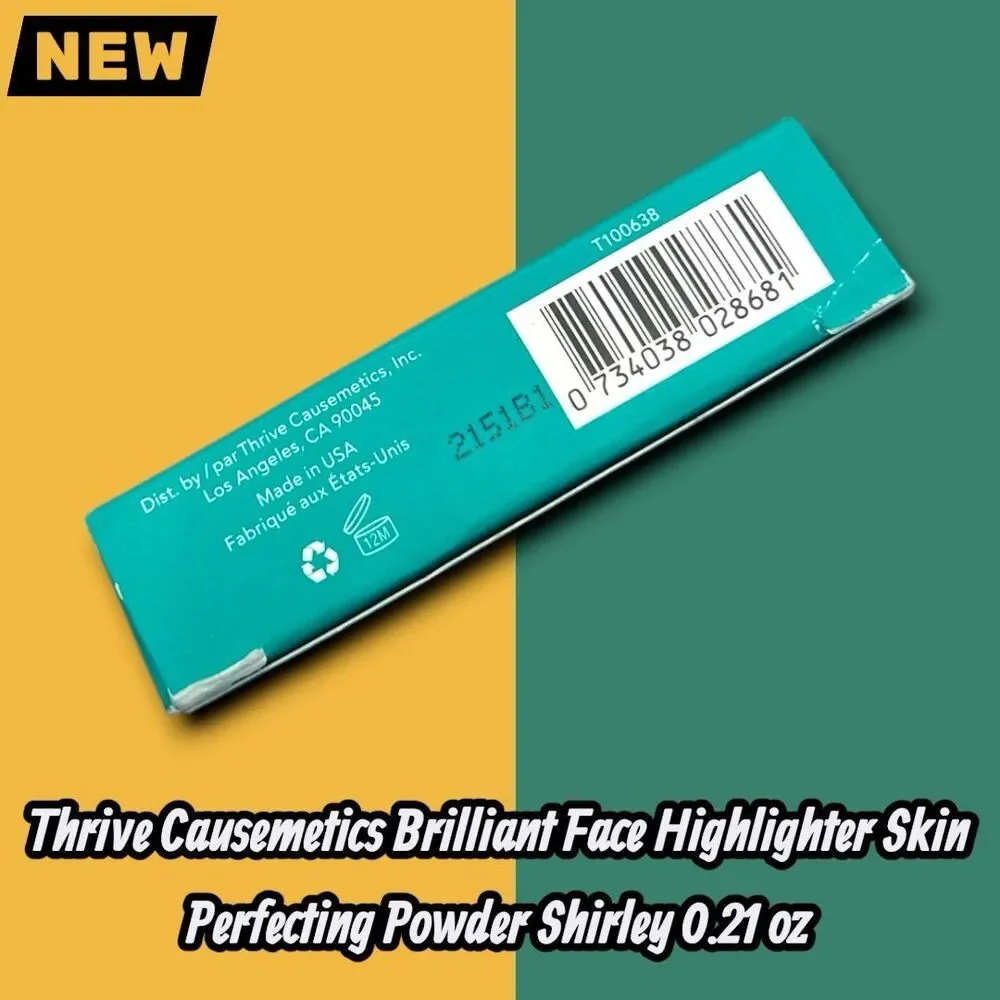 New Thrive Causemetics Brilliant Face Highlighter Skin Perfecting Powder Shirley